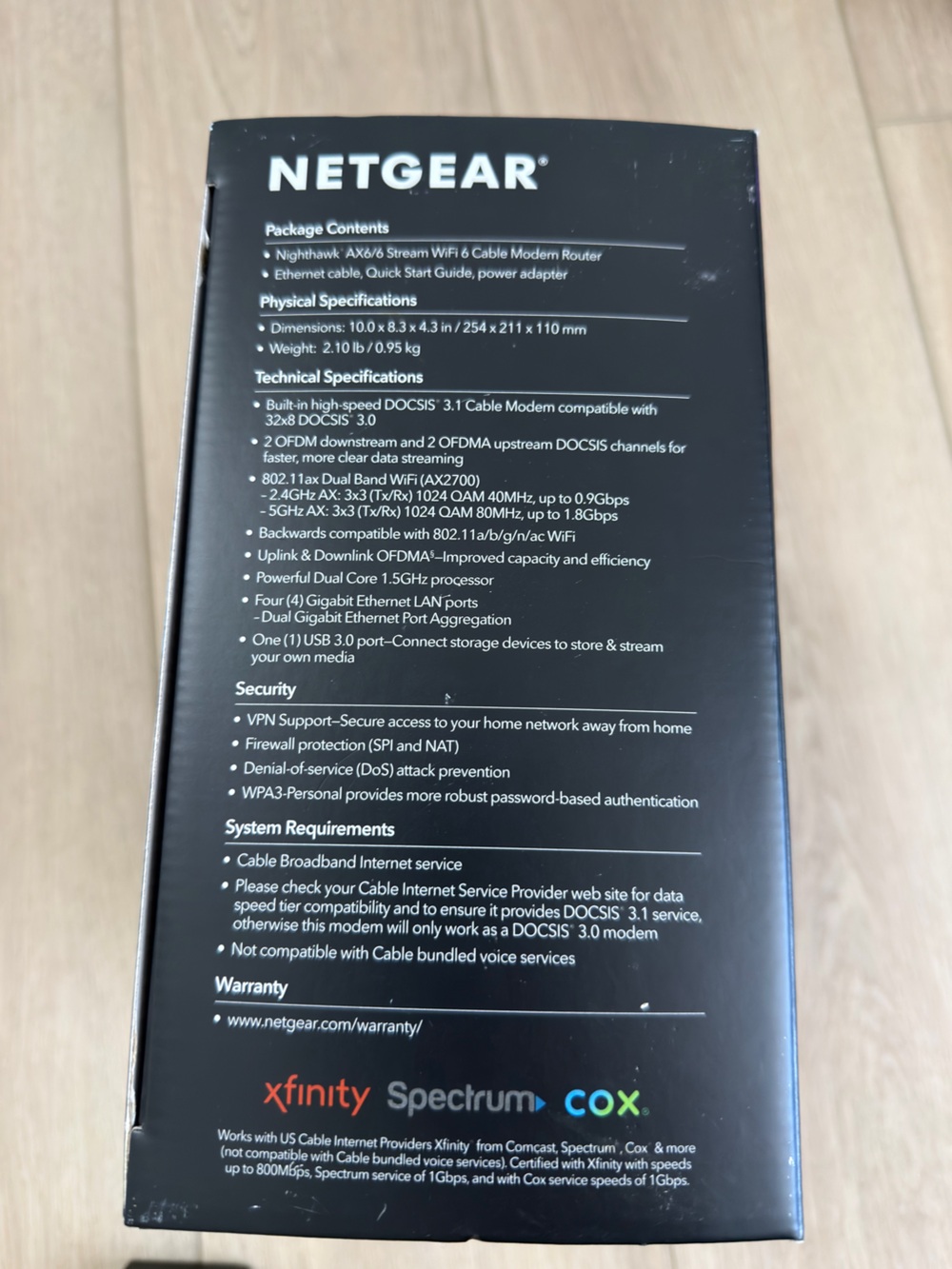 Netgear AX2700 WiFi Cable Modem Router - Picture 7 of 7